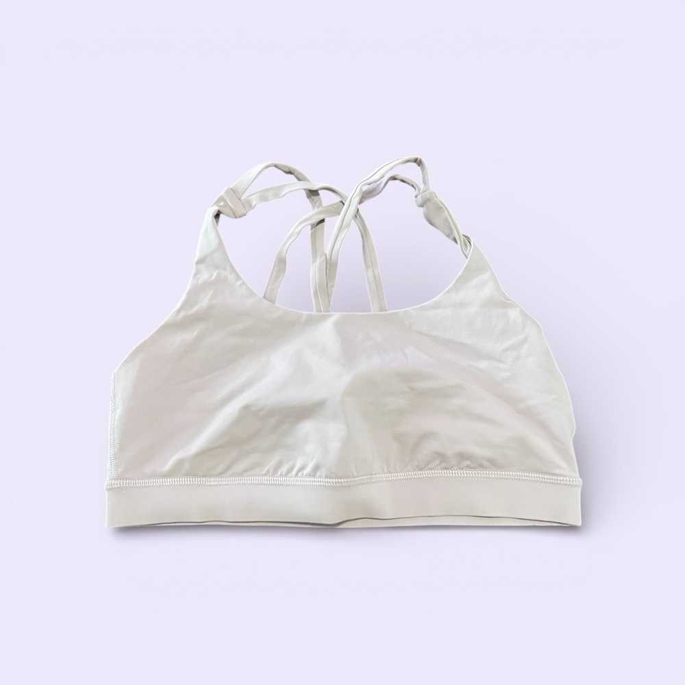 #103 Lululemon Energy Bra, very light lavender, size 10